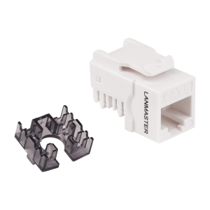 Модуль Keystone, RJ45, неэкранированный, кат.6, без шторки, 90 градусов, белый